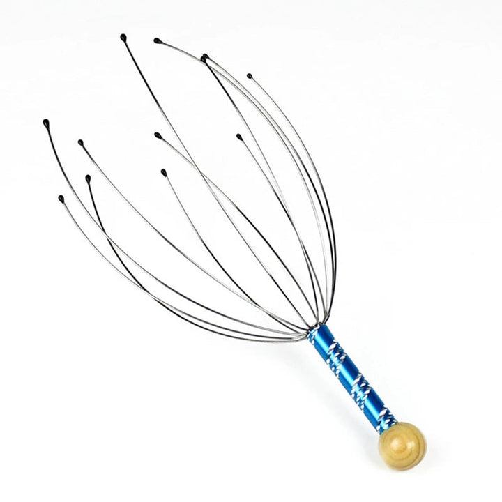 Unisex handheld scalp massager for stress relief, relaxation, and a tingling sensation.