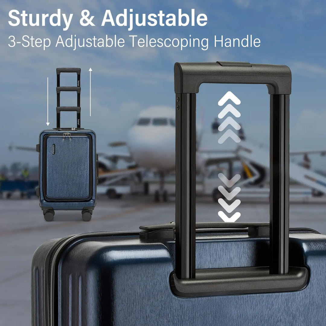 Lightweight & durable hard-shell checked bag. Perfect travel luggage for longer trips with spinner wheels.