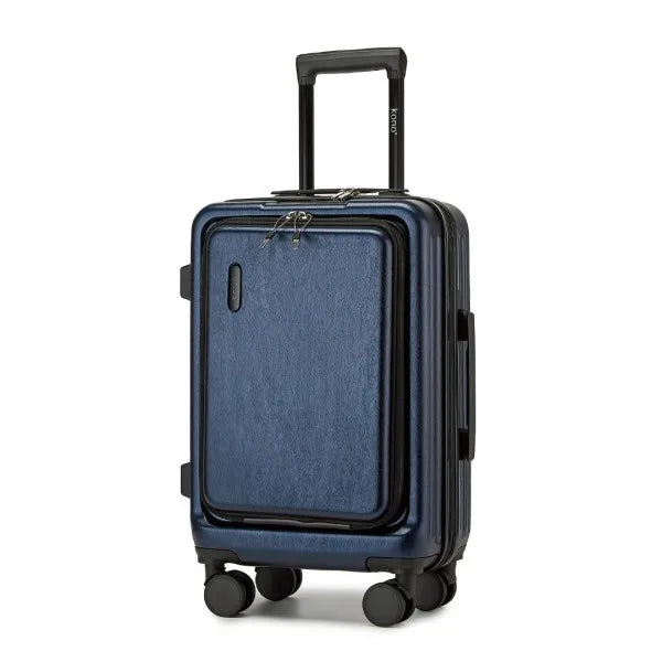 Secure travel luggage: hard-shell spinner suitcase with TSA lock for peace of mind on any journey.