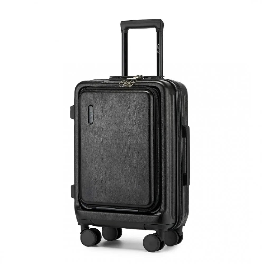 Effortless travel with a lightweight hard-shell suitcase. Features spinner wheels and secure locking.