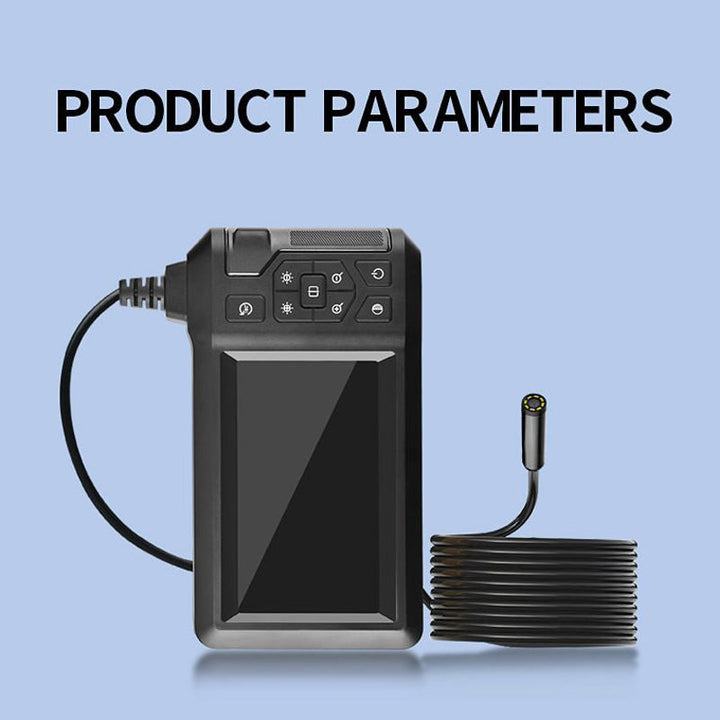Durable, waterproof HD inspection camera with its own screen, suitable for various professional uses.