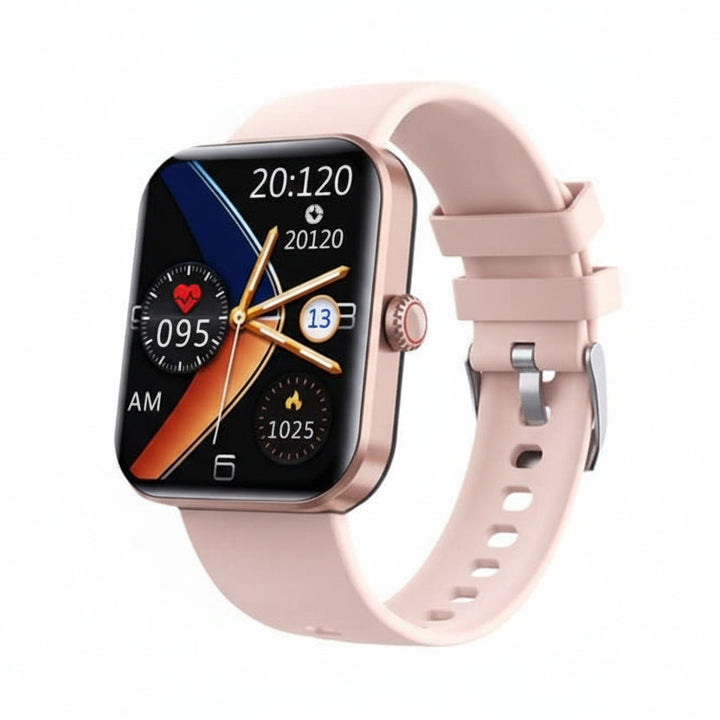 Sleek unisex wearable tech. This digital watch provides non-invasive daily health and wellness tracking.