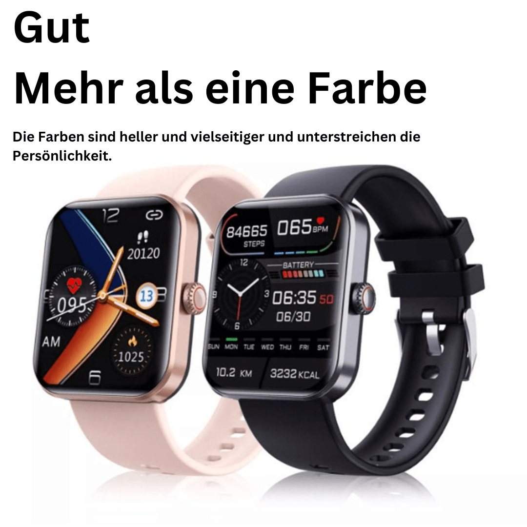 Comprehensive unisex health watch: blood sugar, heart rate, blood pressure, and sleep monitor.