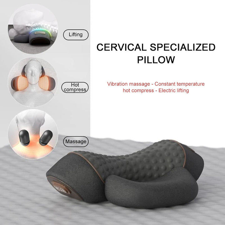 RelaxNeck heated neck massager: ergonomic design for optimal neck support and comfort.
