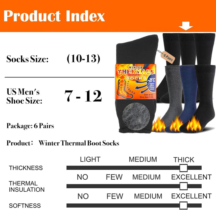 Warm HeatGrip thermal socks for boots. Unisex, heavy-duty, and cozy, designed for extreme winter cold.
