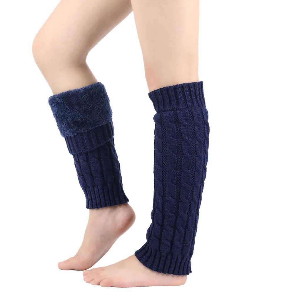 Soft fabric unisex heating leg warmers for soothing warmth, arthritis relief, and cold leg comfort.