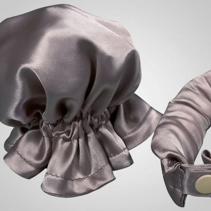 Comfortable satin heatless hair curler for effortless, no-heat curls and waves while you sleep