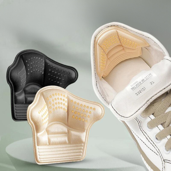 Unisex heel cushion inserts for instant foot pain relief, showing soft material & ergonomic design for comfort.