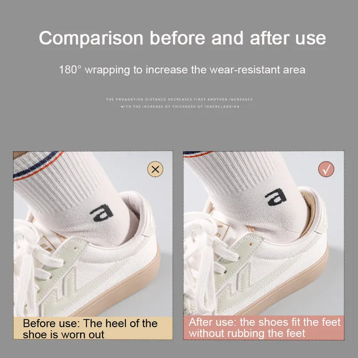 Stack of multiple heel cushion shoe inserts, highlighting customizable options for foot comfort & pain relief.