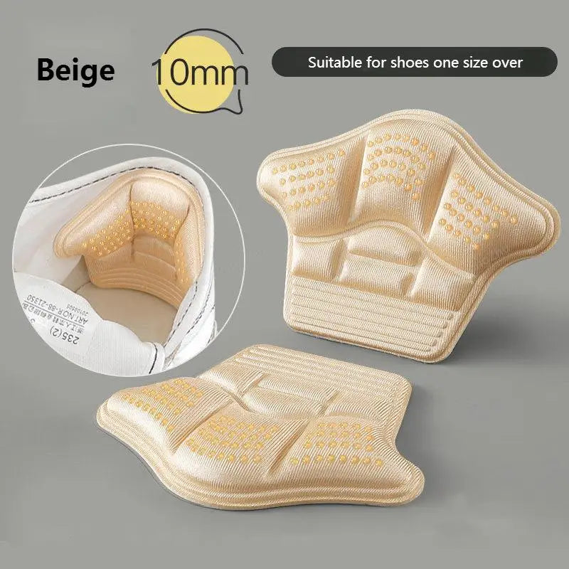 Detail of heel cushion insert texture, designed for foot protection, blister prevention, and callus support.
