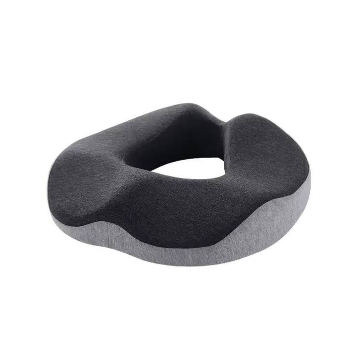 Comfortable donut cushion for office or travel. Pressure relief & tailbone support for hemorrhoids & posture.