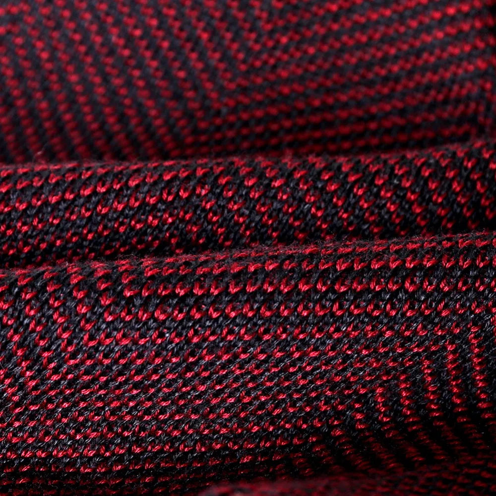 Versatile unisex herringbone beanie with stretch fit and plush faux fur lining. Ideal warm winter hat for men & women.