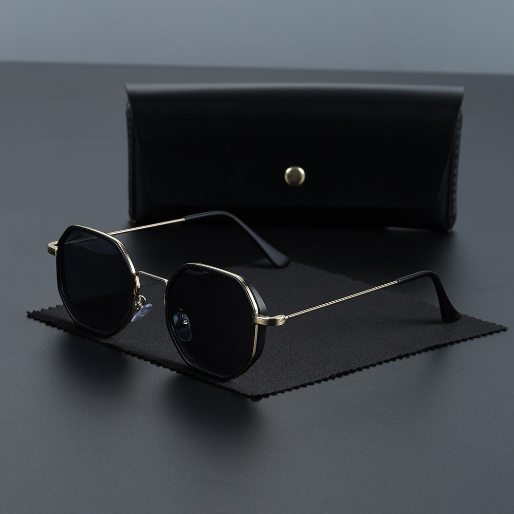 Protect your eyes with unisex hexagonal UV400 sunglasses, offering stylish and effective eyewear.