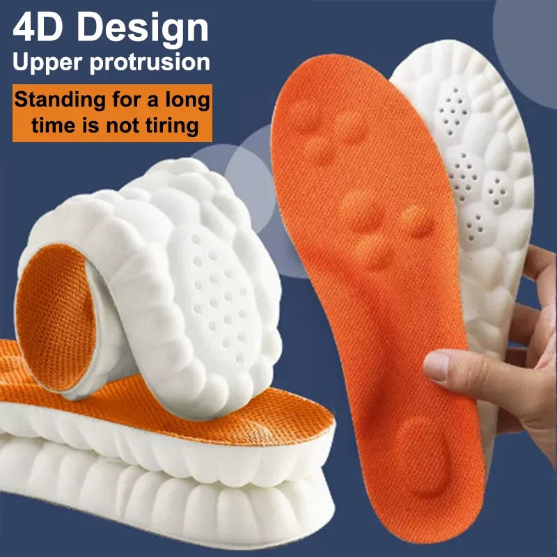 Durable high-elastic sport insoles, providing excellent arch support & foot stability