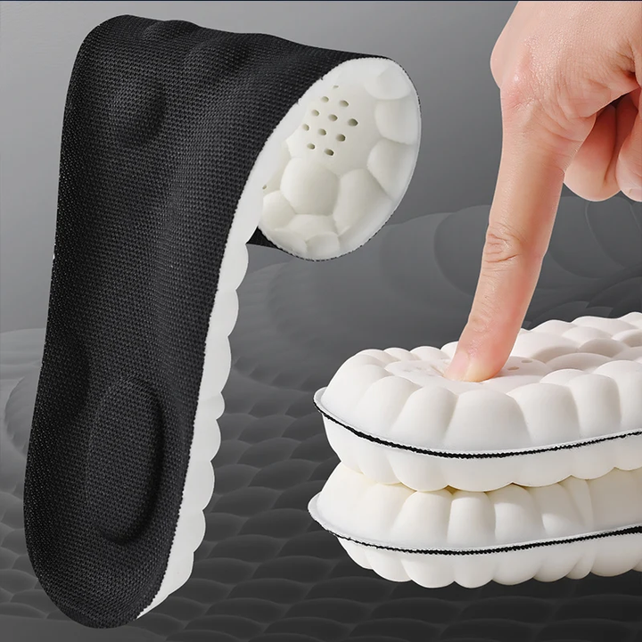 Unisex high elastic sport orthotic insoles for custom support & comfort, shock absorbing, arch support.