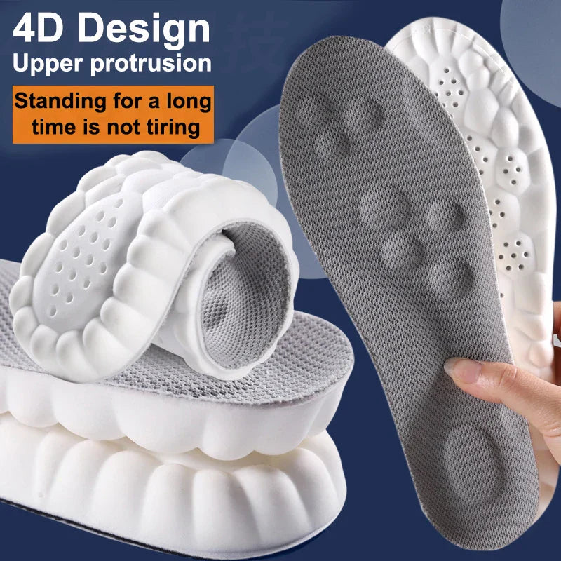 Sport insoles with specialized arch support, designed for long-lasting foot comfort during exercise.