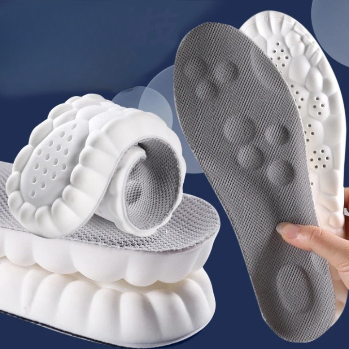 Unisex high elastic insoles, providing optimal shock absorption and orthotic support.