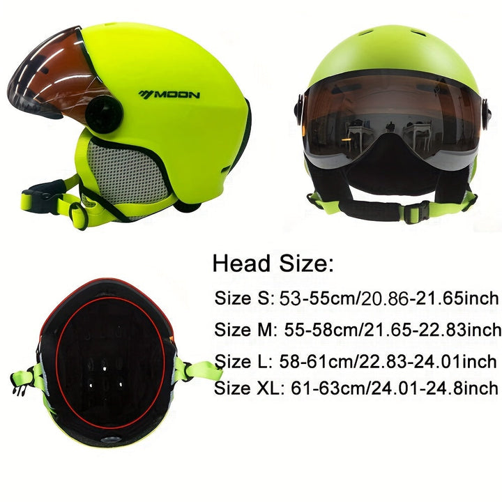 Comfortable unisex ski helmet with ventilation, perfect for long days snowboarding.