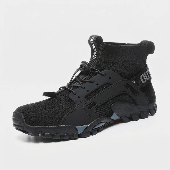 Durable unisex high-top trail shoes designed for all-terrain performance. Tackle any path with confidence & comfort.