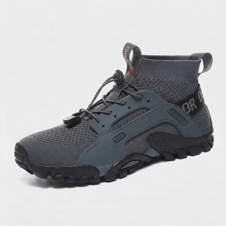 Active lifestyle unisex high-top trail shoes. Breathable comfort & performance gear for all outdoor adventures.