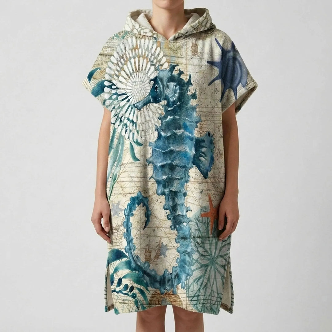 Comfortable unisex changing poncho, ideal for discreet changing & drying at the pool or beach.