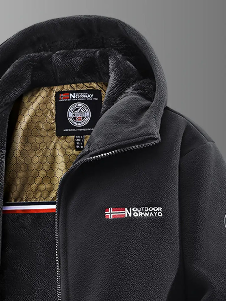 Comfortable hooded jacket for men & women. Everyday casual style, essential outerwear for warmth.