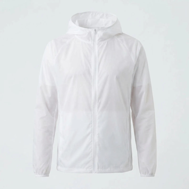 Travel-friendly hooded windbreaker, quick-dry & lightweight. Unisex jacket for active lifestyles.
