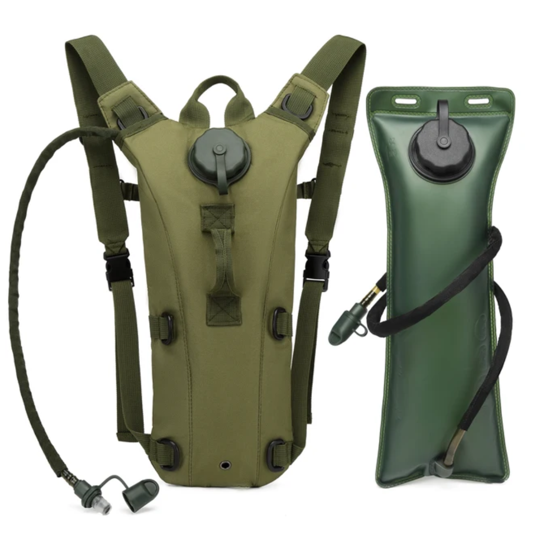 Unisex HydraPack 3L hydration backpack for outdoor activities, hiking, and cycling.