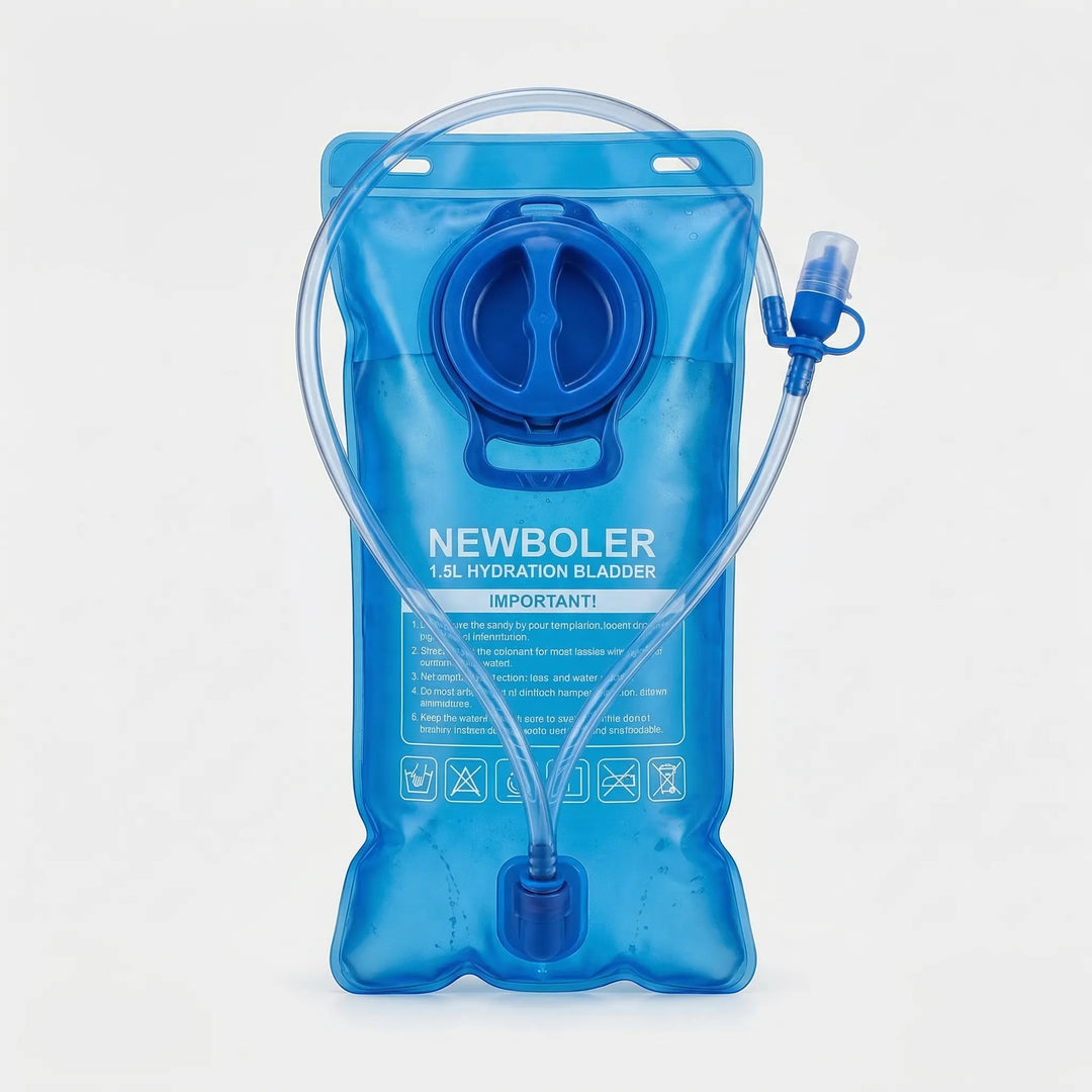 Lightweight hydration system for runners & hikers, compatible with vests & packs.