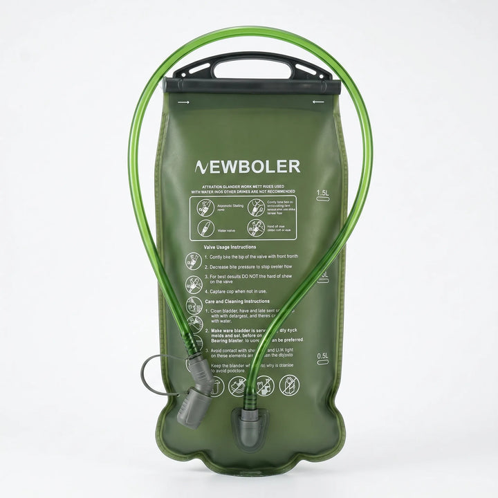 Clear view of the hydration bladder, perfect water reservoir for any adventure.