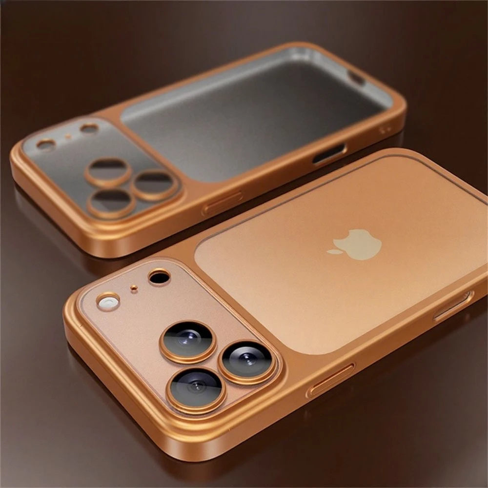 Unisex impact-resistant smartphone case with lens protection and shockproof aluminum design.
