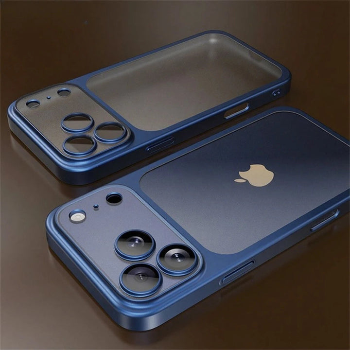 Shockproof unisex phone case with robust lens protection, ideal for active lifestyles, supports wireless charging.