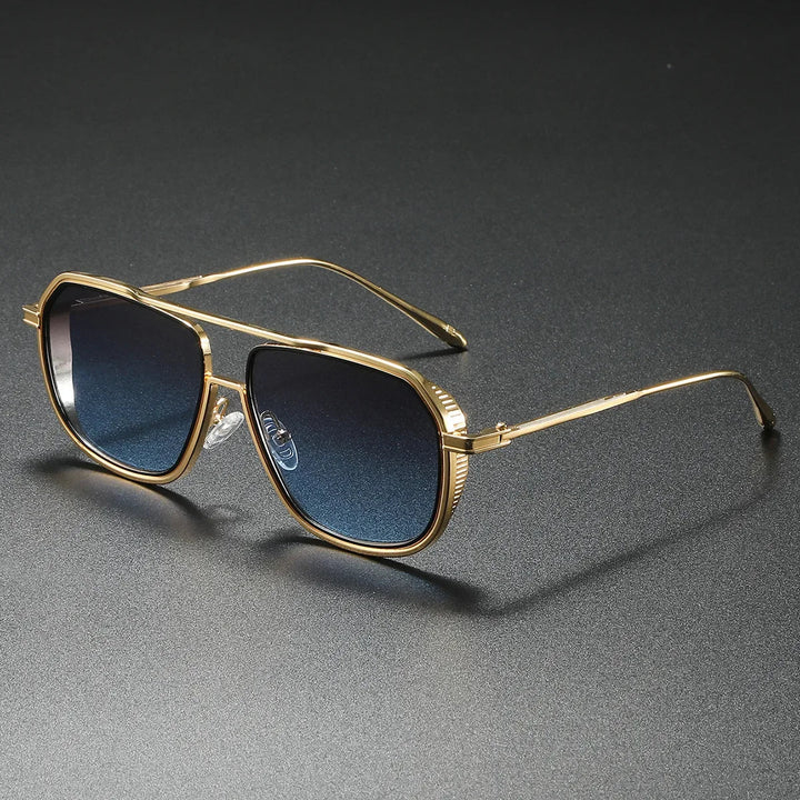 Unisex Imperia designer sunglasses with sophisticated metal frame & gradient UV400 lenses. Fashion eyewear accessory.