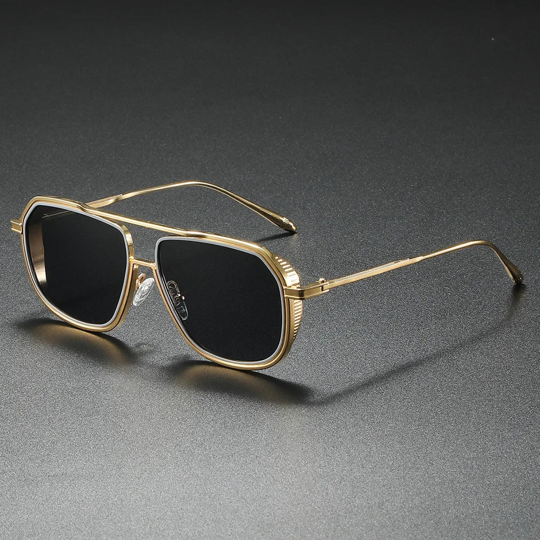 Luxury Imperia gradient lens designer sunglasses for men & women. UV400 protection, elegant metal frame eyewear.