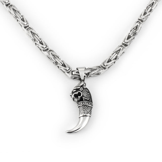 Unisex Imperial Byzantine Chain Necklace in sterling silver. Elegant and classic jewelry for men & women.