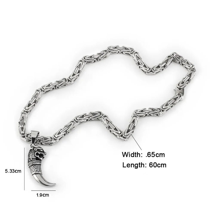 Womens Imperial Byzantine sterling silver chain necklace. Timeless and elegant jewelry for her.