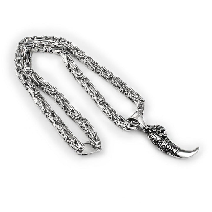 Gift-ready Imperial Byzantine chain necklace. Sterling silver unisex jewelry, a classic elegant gift.
