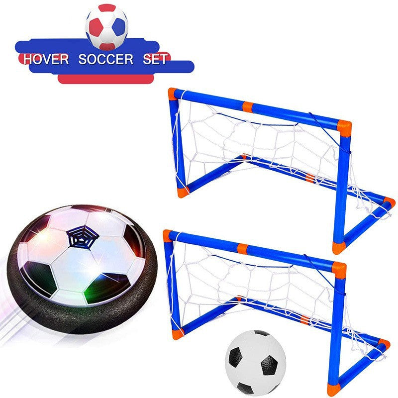 Gift-ready unisex hover football ball. LED light-up toy promotes active indoor play & is safe for all floor types.