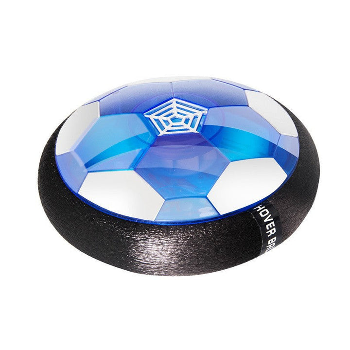 Indoor football game with a hover ball. Electronic floating toy is perfect for active play on wooden, tiled, or carpet floors.