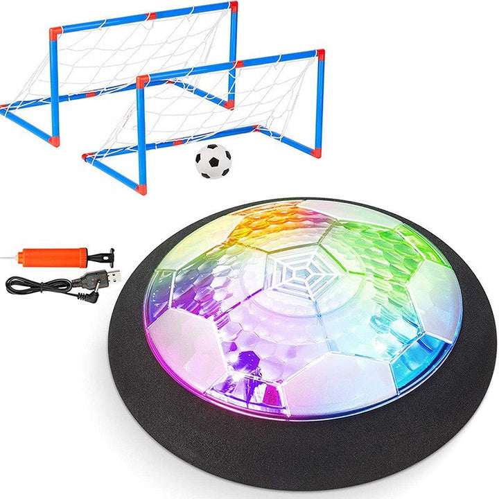 Exciting unisex indoor hover football for seamless active play on all floor types. Features LED lights for extra fun.