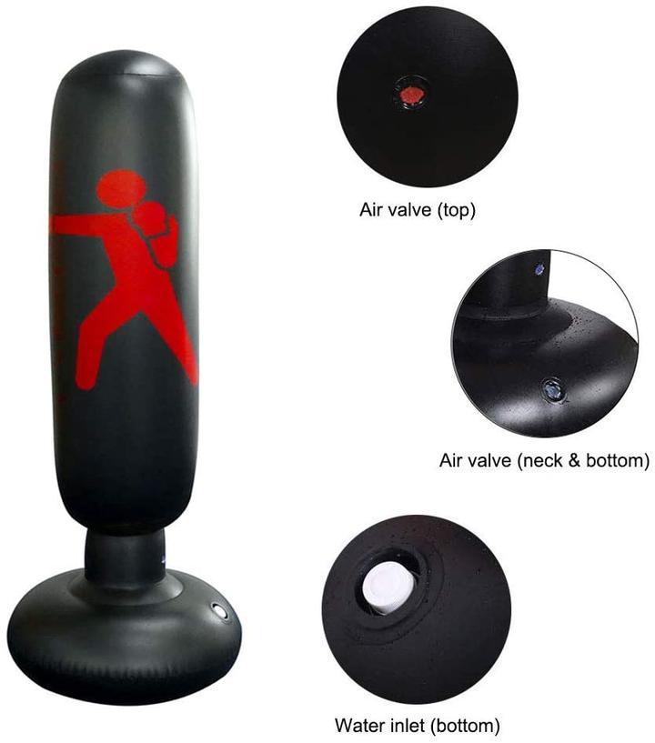 Kids' inflatable punching bag for fun fitness, coordination, & active play. Ideal home gym equipment for kids' workout.