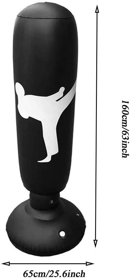 Adult inflatable boxing bag for effective stress relief, cardio, & home gym workouts. Enhances agility & coordination.