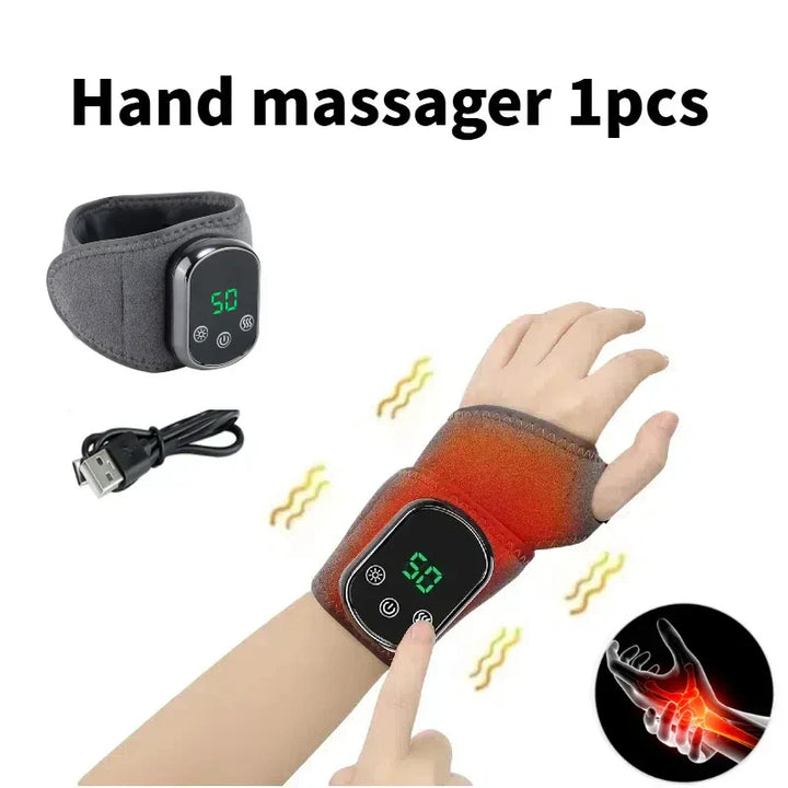 Unisex infrared heat & vibration massager for joint pain relief. Ideal for ankles, wrists.