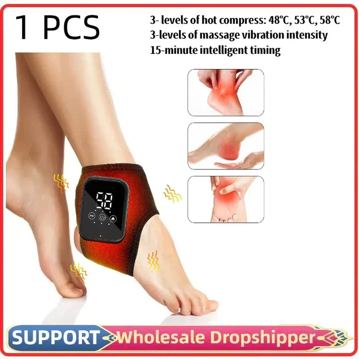 Muscle recovery infrared massager with heat therapy & vibration for quick joint pain relief.