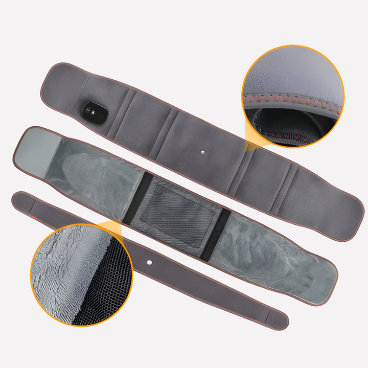 Adjustable infrared heating massage belt for men & women. Relieves back and waist pain, promotes wellness.