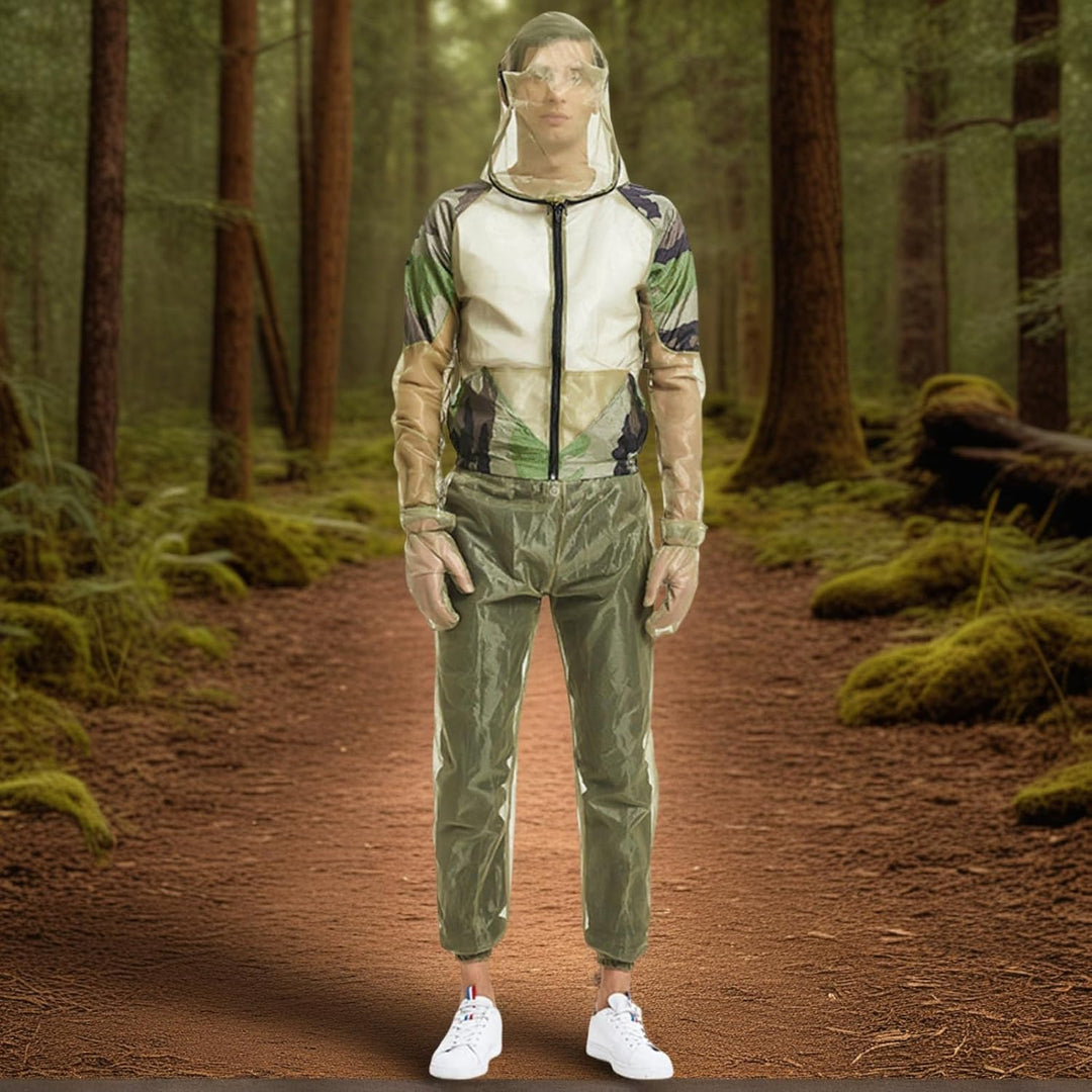 Beekeeping protective gear: unisex jacket, pants, and gloves fly suit