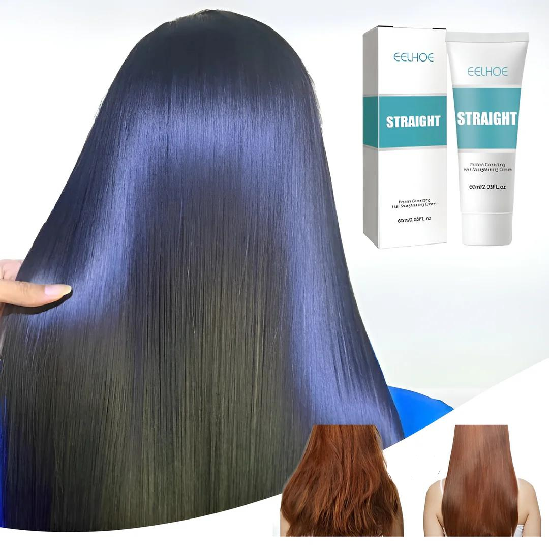 Unisex Instant Keratin Hair Straightening Cream for sleek, smooth, and frizz-free hair. Easy salon at home.