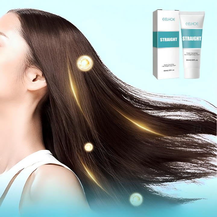 Achieve salon-quality straight hair with this easy-application unisex keratin straightening cream. Frizz control.