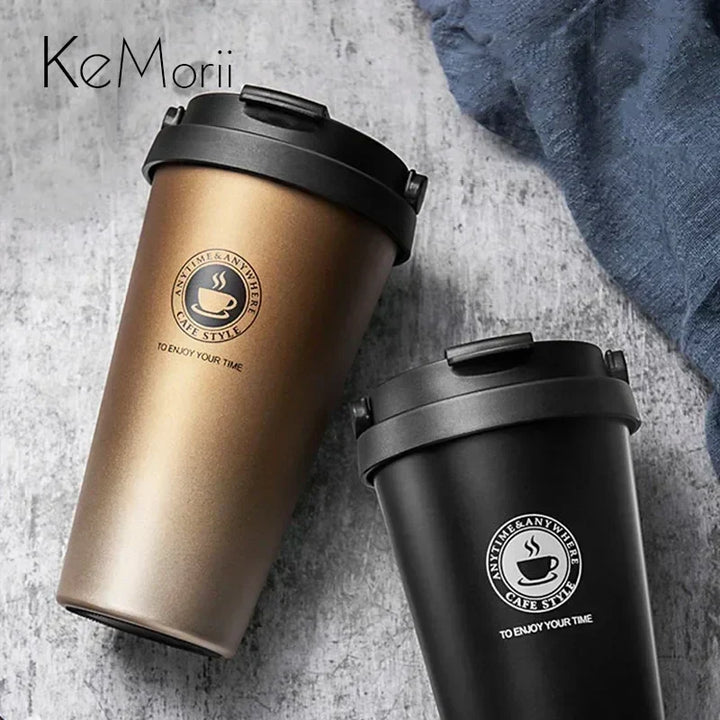 Stylish office insulated coffee mug, keeps your daily brew hot and fresh throughout the workday.