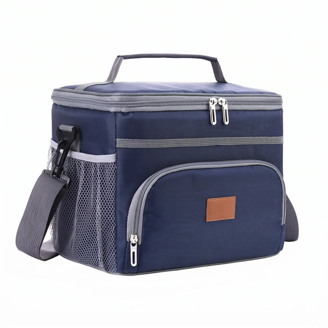 Multipurpose insulated cooler bag. Portable lunch box for outdoor camping, travel, & daily food storage.
